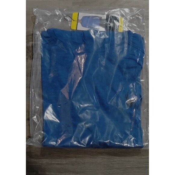 NEW Spyder Hoodie Shirt Mens Size Small Blue ProWeb Stretch Performance Active - Picture 2 of 4
